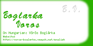 boglarka voros business card